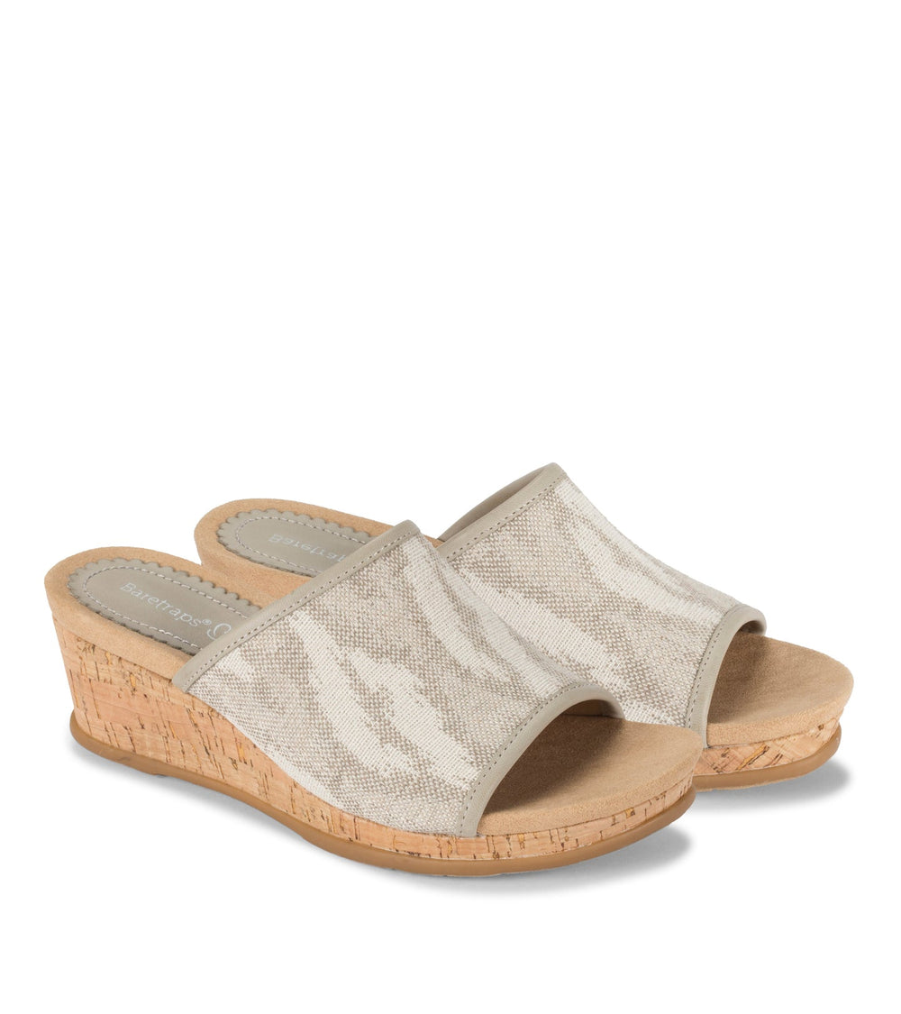 Flossey Wedge Slide Sandal Natural Ikat - Women