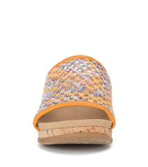 Flossey Wedge Slide Sandal Sun Multi Floral - Women