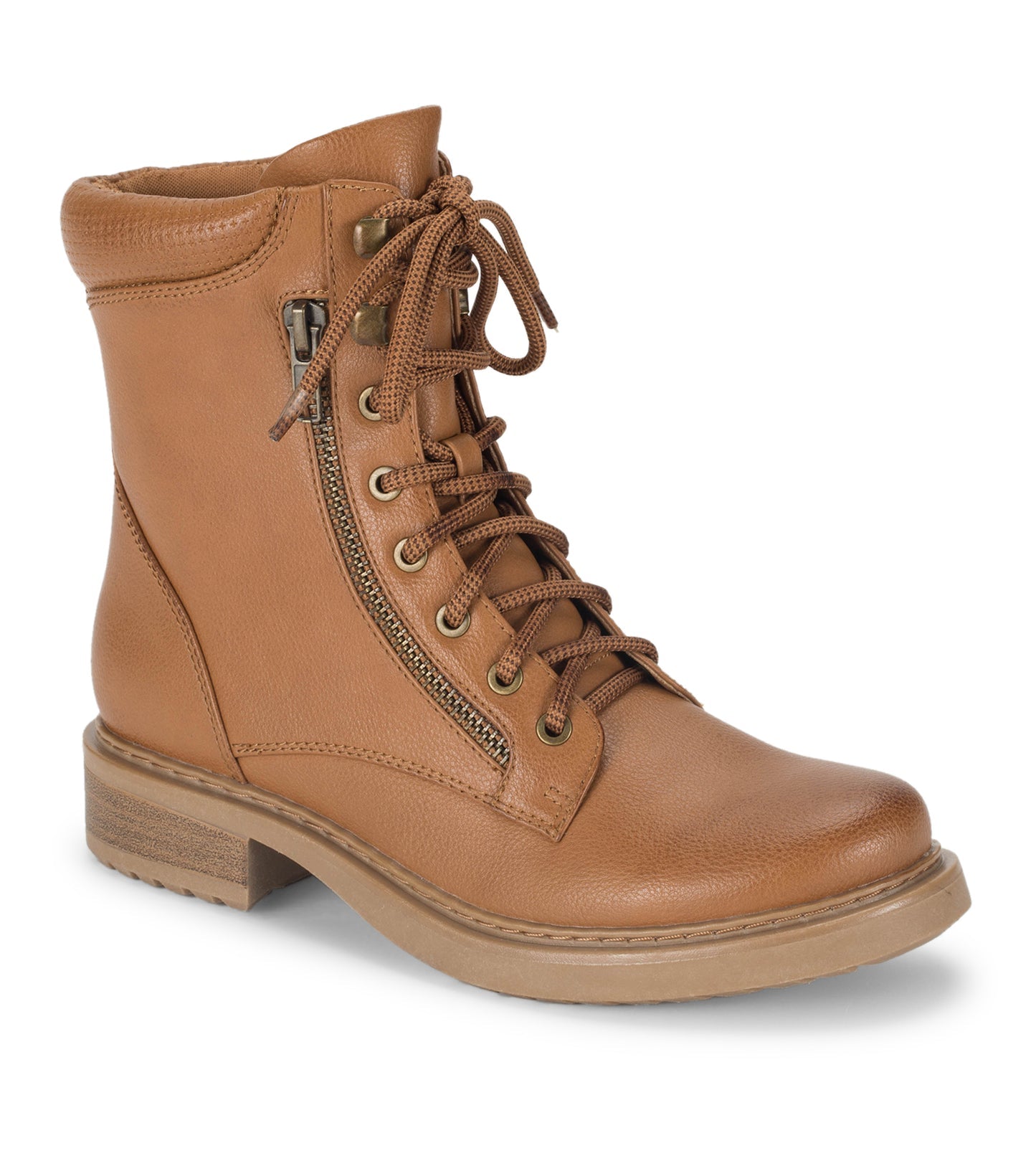 Holden Lace Up Bootie Dark Cognac - Women