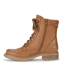 Holden Lace Up Bootie Dark Cognac - Women