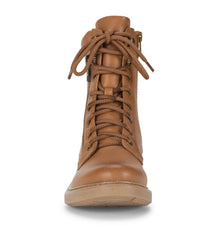 Holden Lace Up Bootie Dark Cognac - Women
