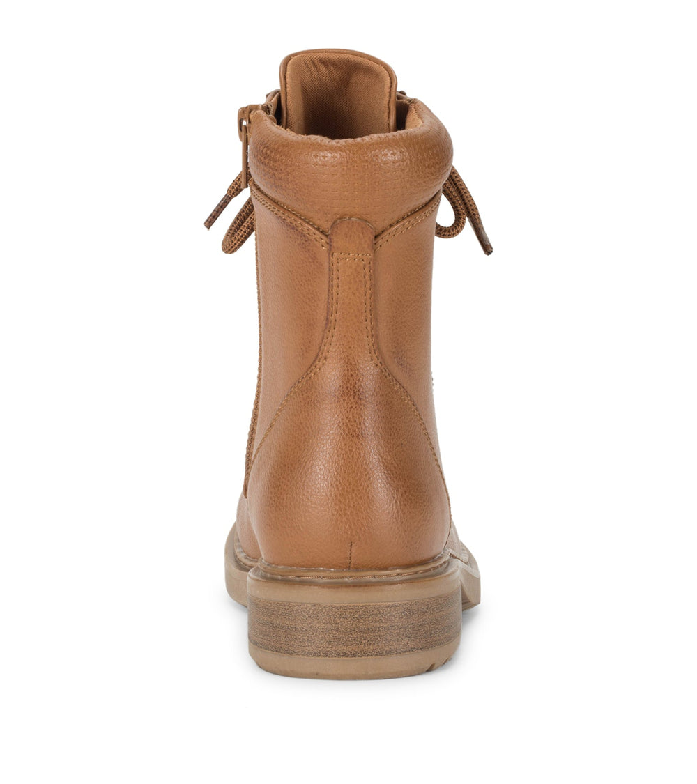 Holden Lace Up Bootie Dark Cognac - Women