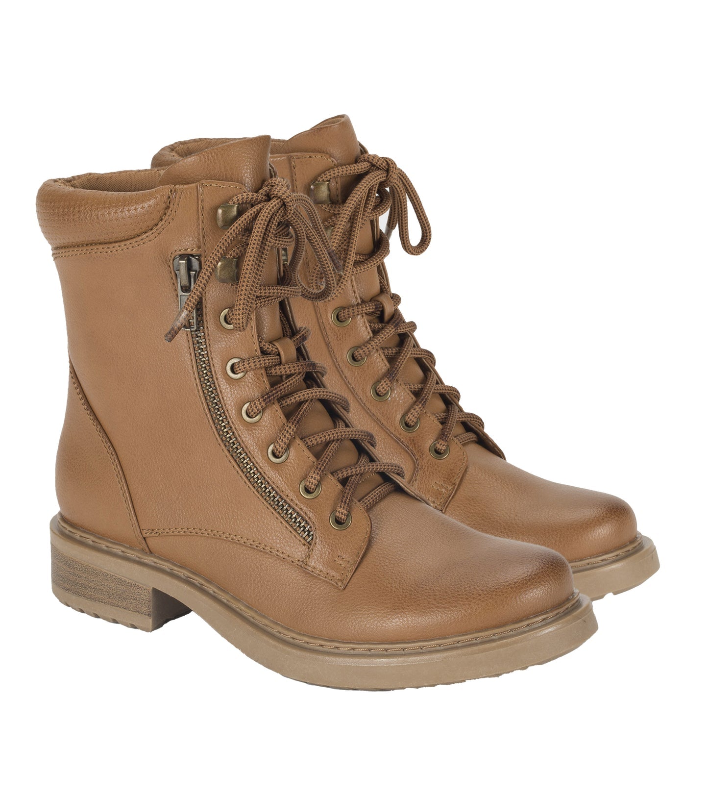 Holden Lace Up Bootie Dark Cognac - Women