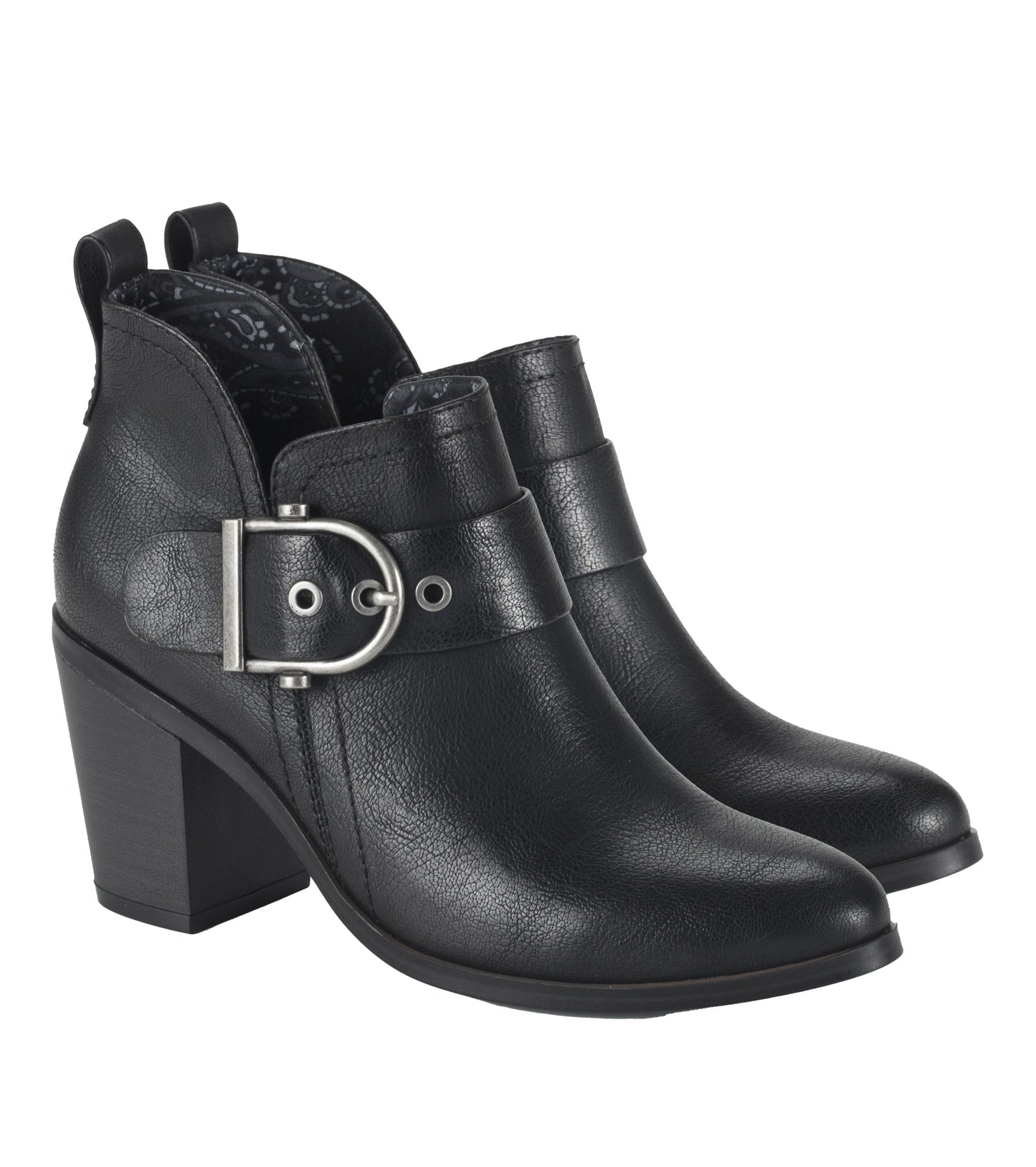 Karina Block Heel Ankle Bootie Black - Women
