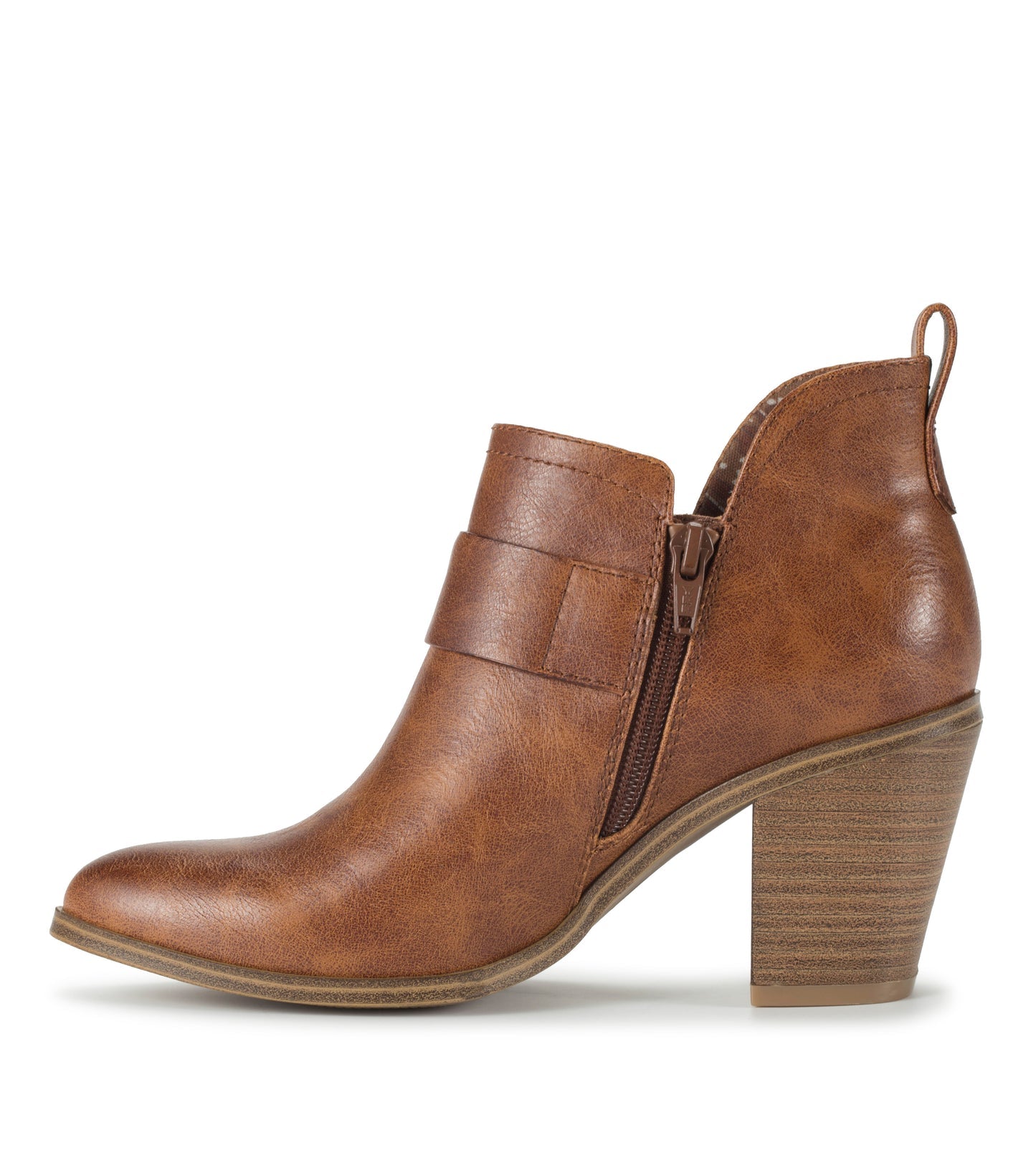 Karina Block Heel Ankle Bootie Brown - Women
