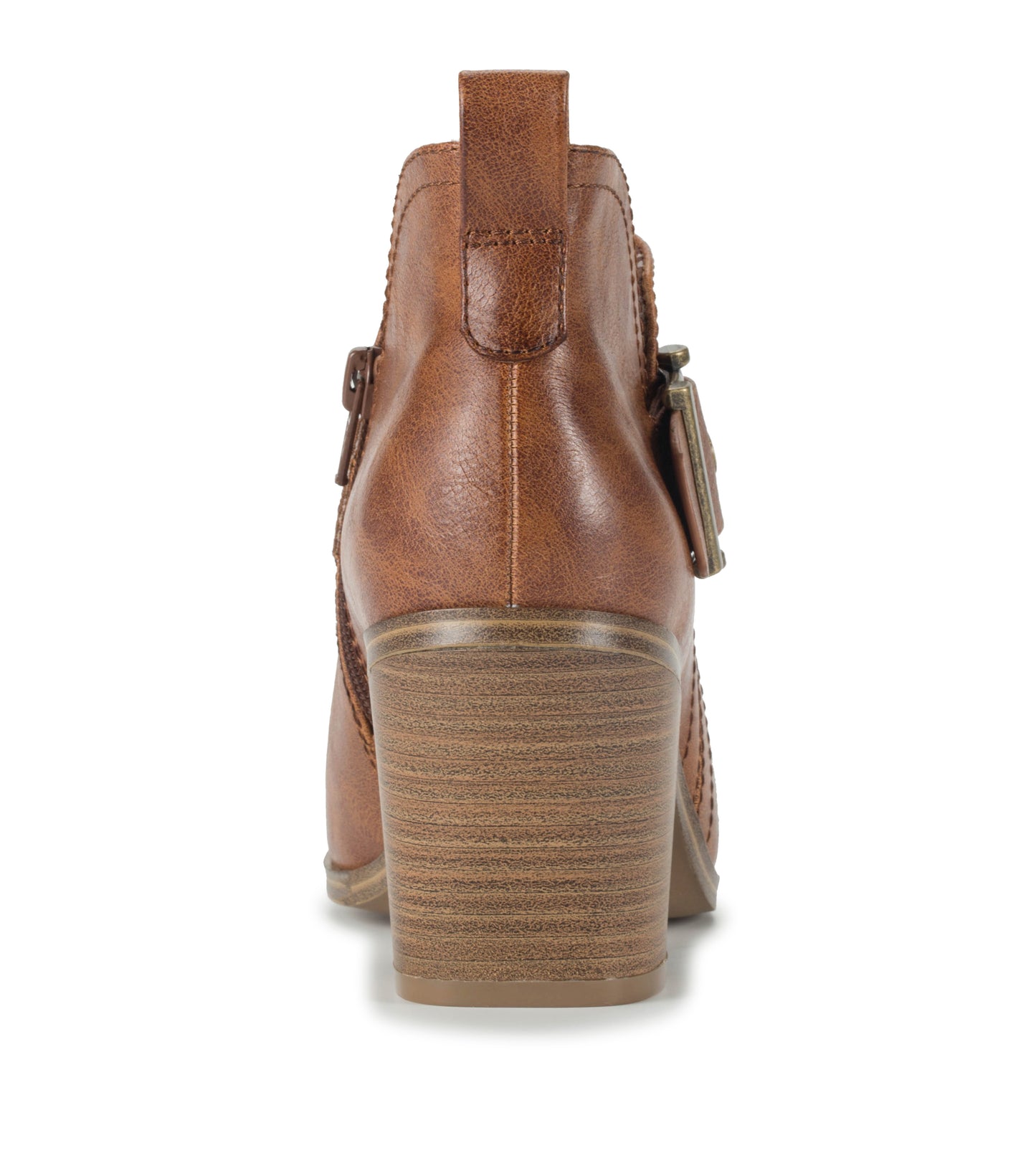 Karina Block Heel Ankle Bootie Brown - Women