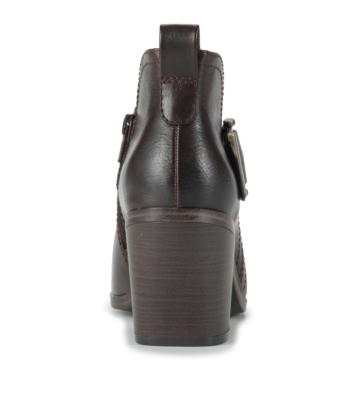Karina Block Heel Ankle Bootie Dark Brown - Women