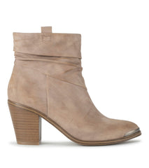 Katherine Block Heel Bootie Light Mushroom - Women