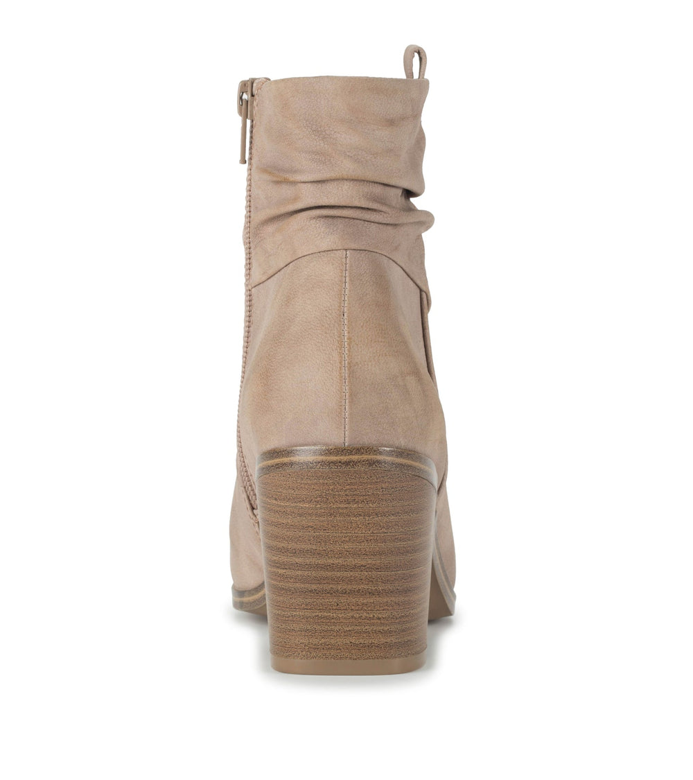 Katherine Block Heel Bootie Light Mushroom - Women