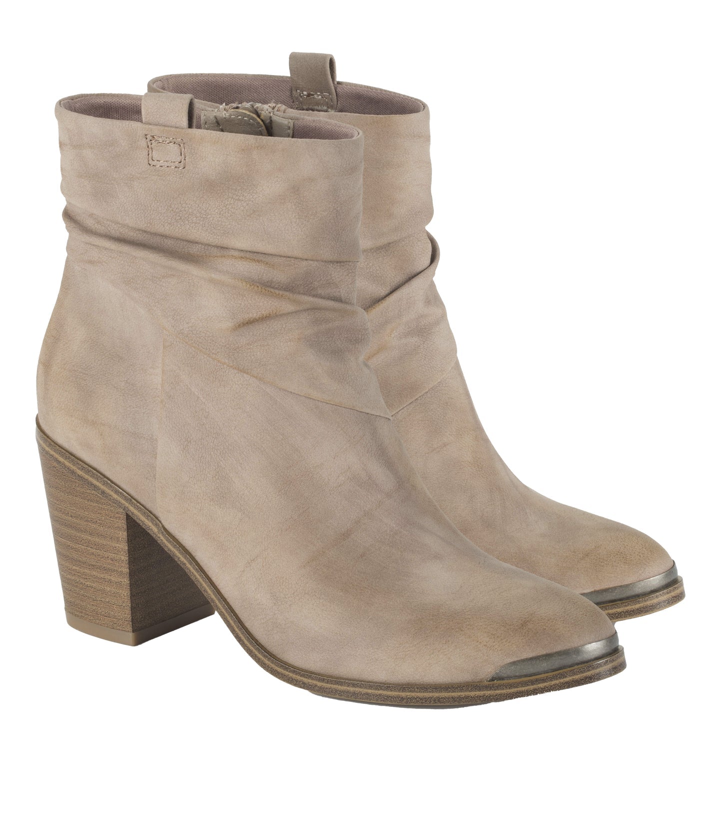 Katherine Block Heel Bootie Light Mushroom - Women