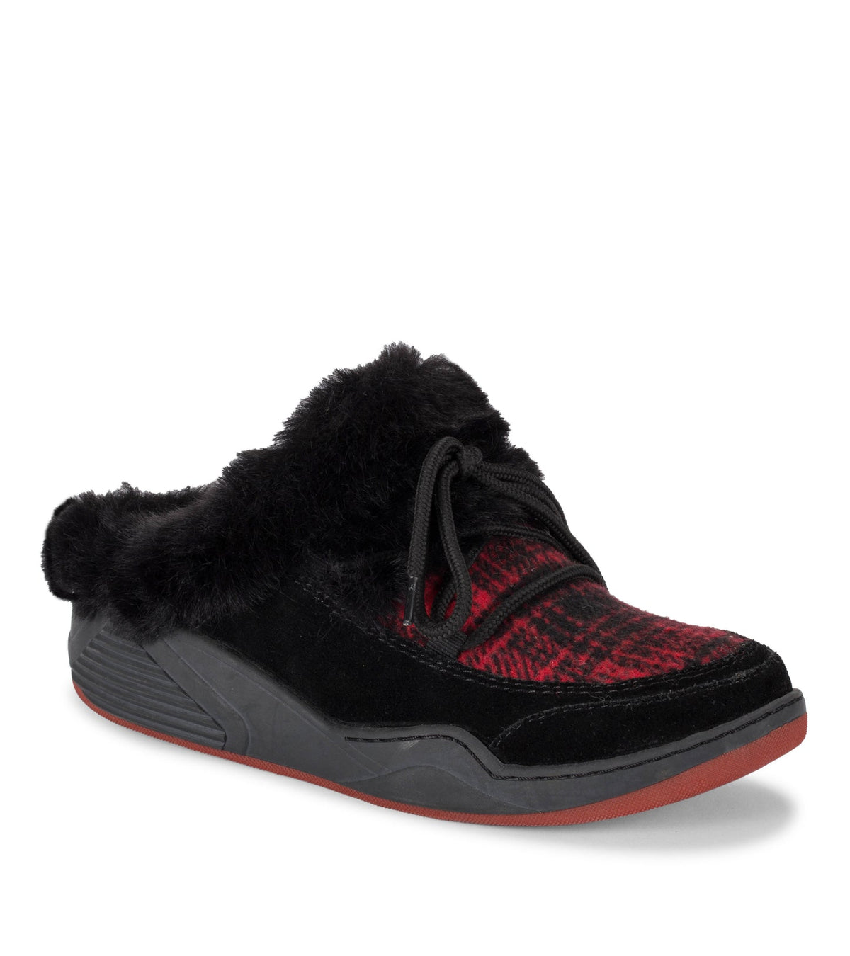 Landon Clog Slipper Black/Red - Women
