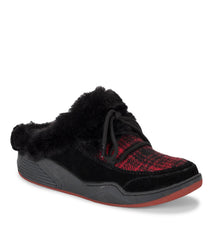 Landon Clog Slipper Black/Red - Women