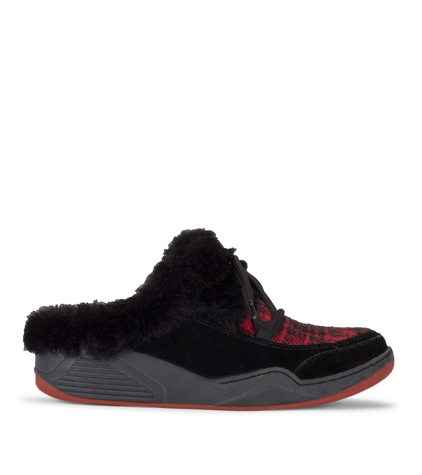 Landon Clog Slipper Black/Red - Women