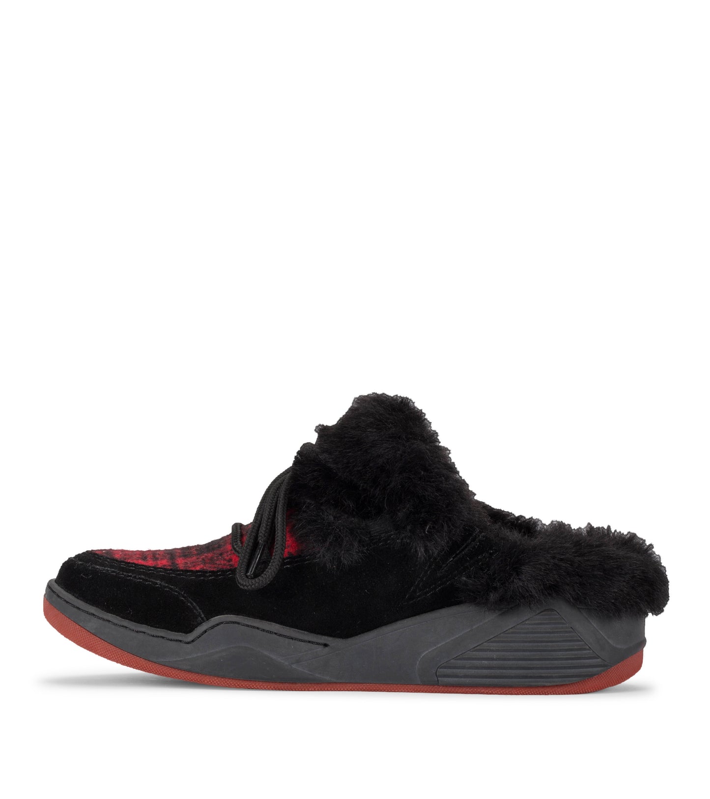 Landon Clog Slipper Black/Red - Women