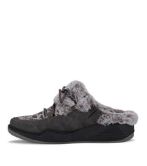 Landon Clog Slipper Dark Grey Zebra - Women