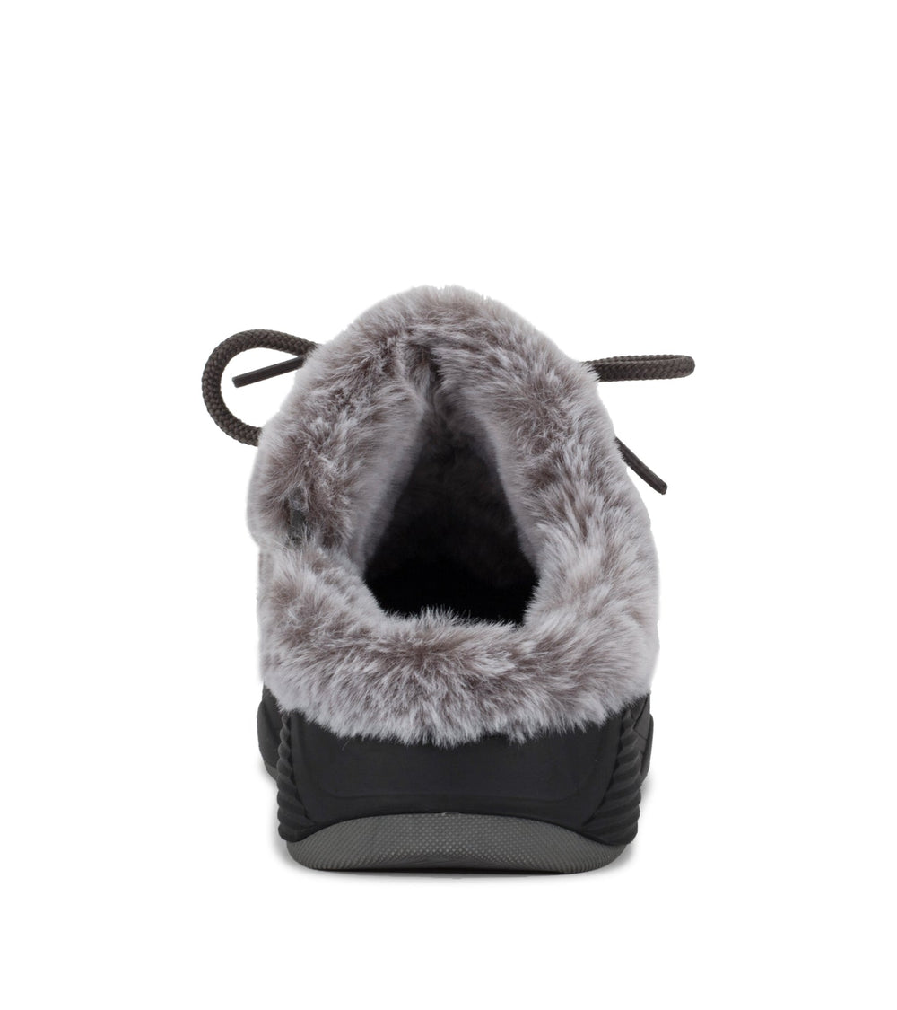 Landon Clog Slipper Dark Grey Zebra - Women