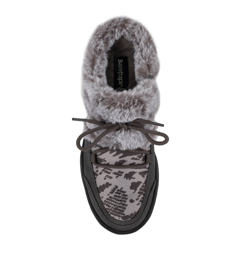 Landon Clog Slipper Dark Grey Zebra - Women