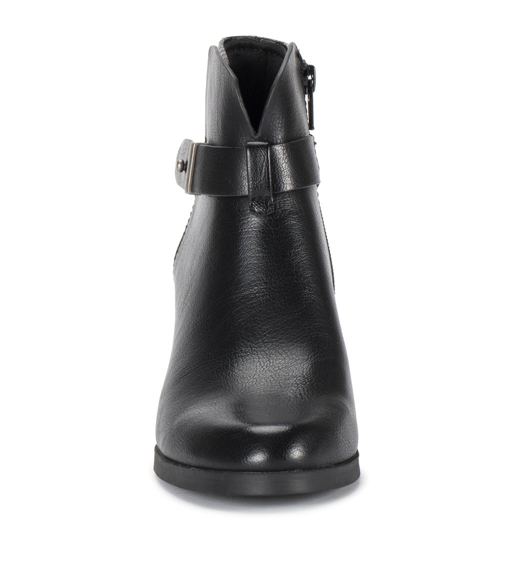 Lane Block Heel Bootie Black Croco - Women