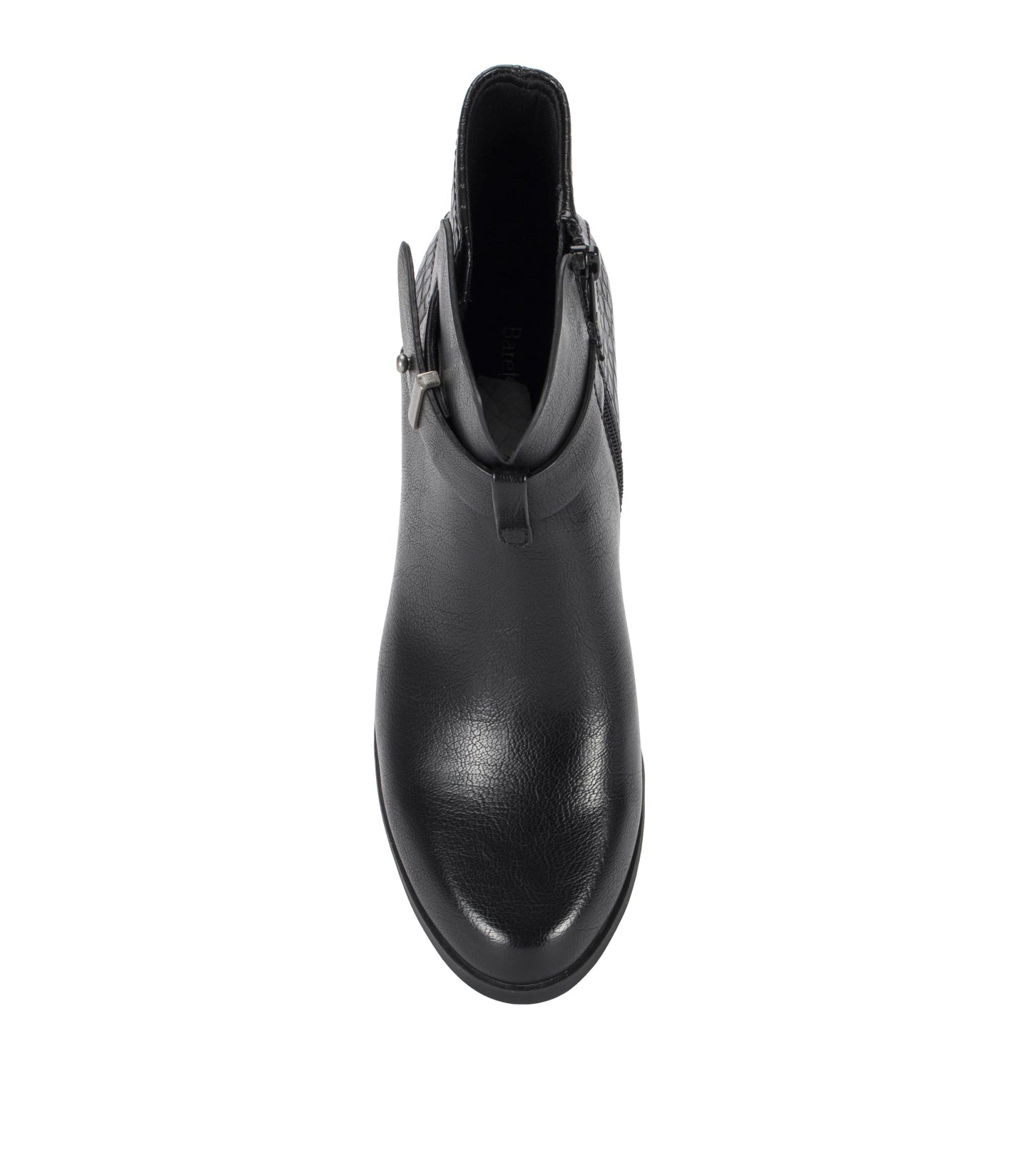 Lane Block Heel Bootie Black Croco - Women