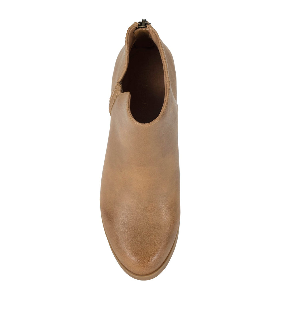 Lauryn Block Heel Ankle Bootie Salted Caramel - Women