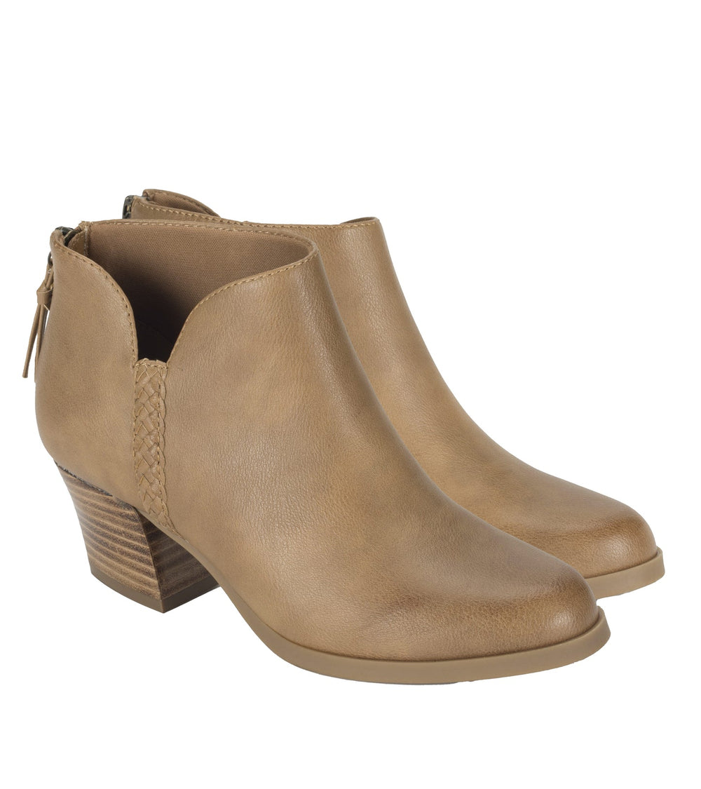 Lauryn Block Heel Ankle Bootie Salted Caramel - Women