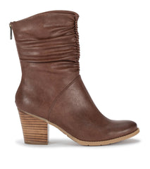 Leslie Block Heel Slouch Boot Brush Brown - Women