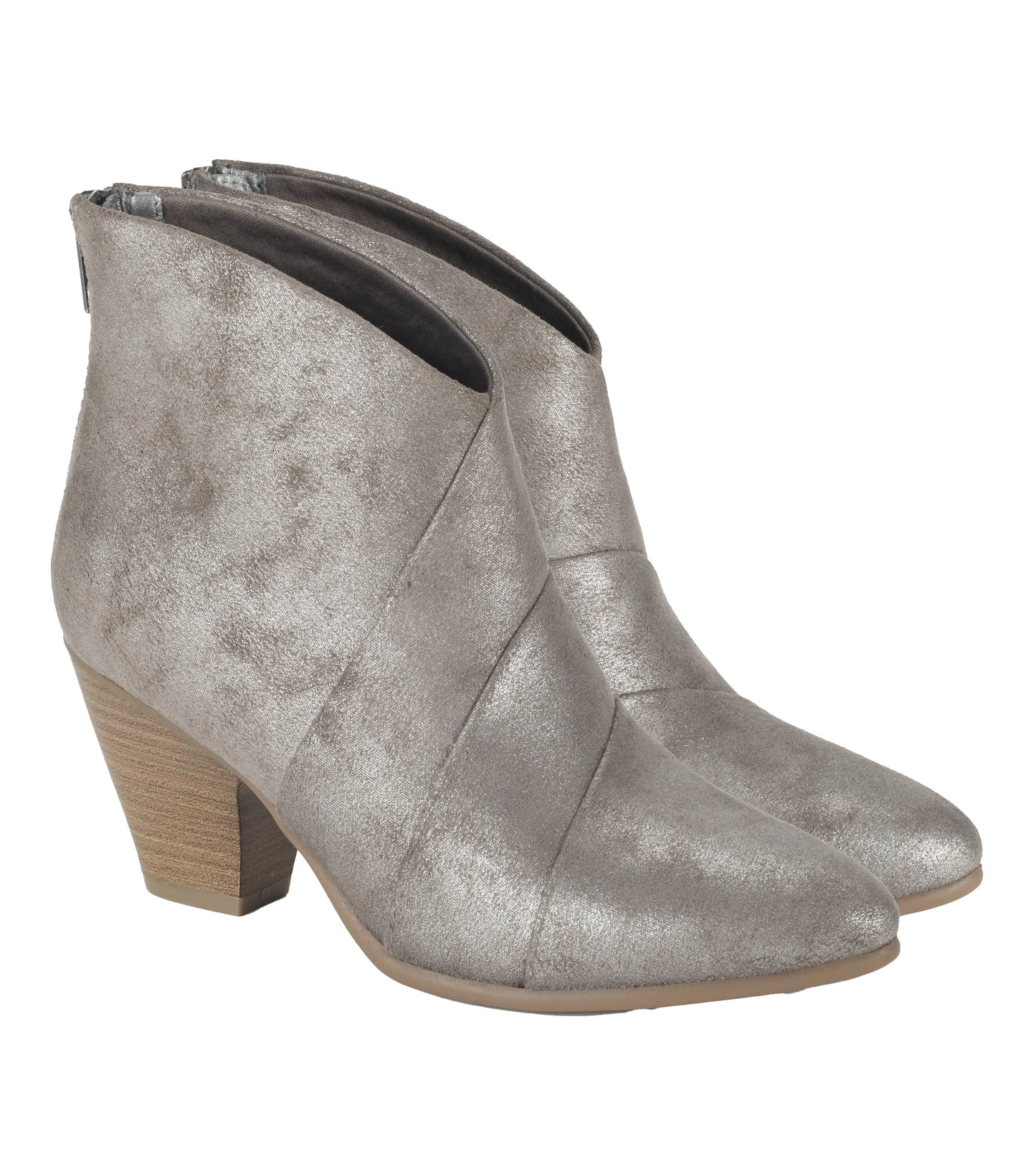 Liberty Block Heel Bootie Gunmetal - Women