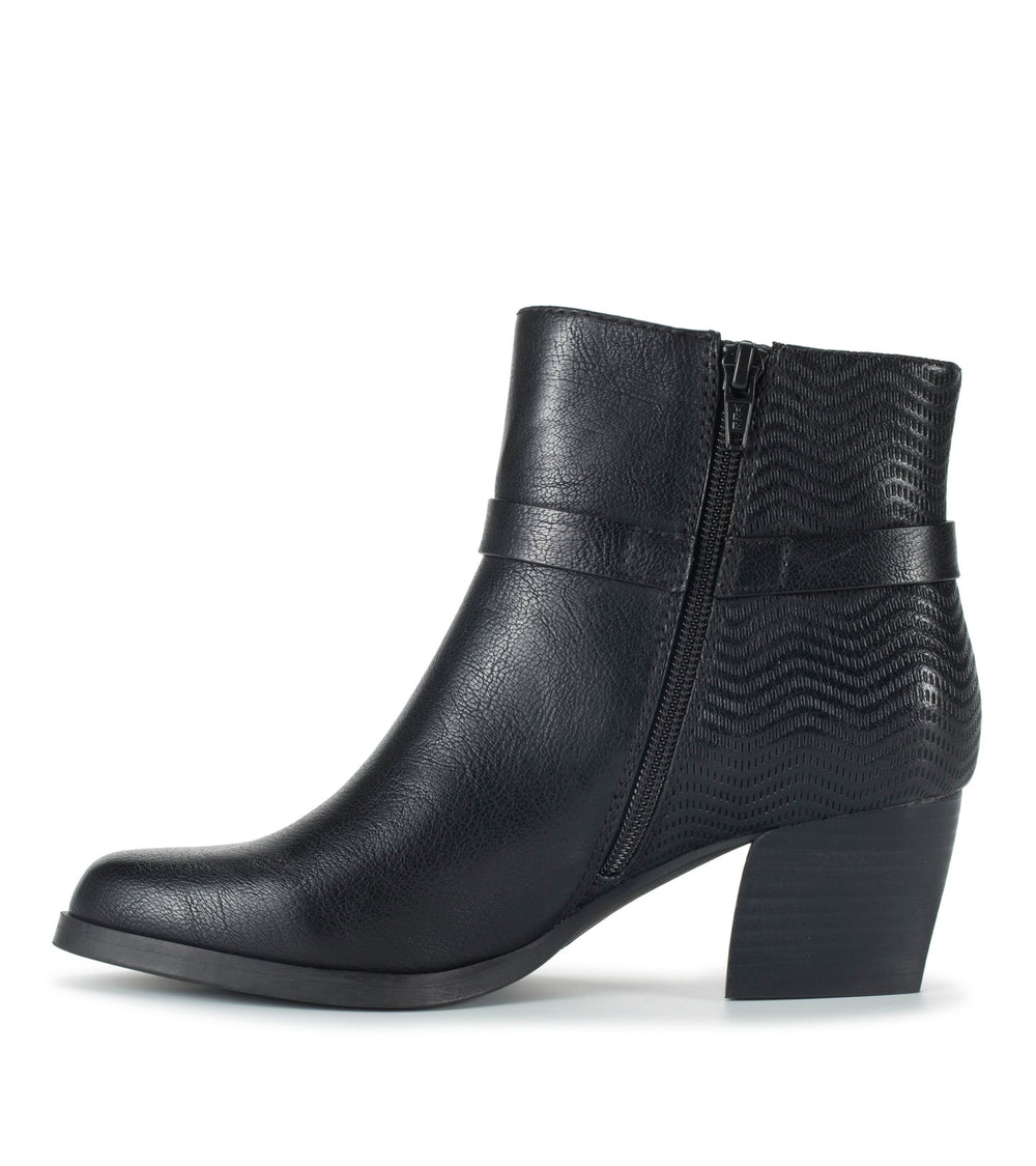 Linda Block Heel Bootie Black - Women