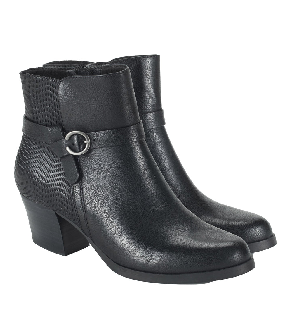 Linda Block Heel Bootie Black - Women