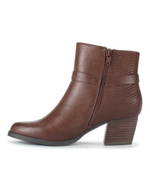 Linda Block Heel Bootie Oak - Women
