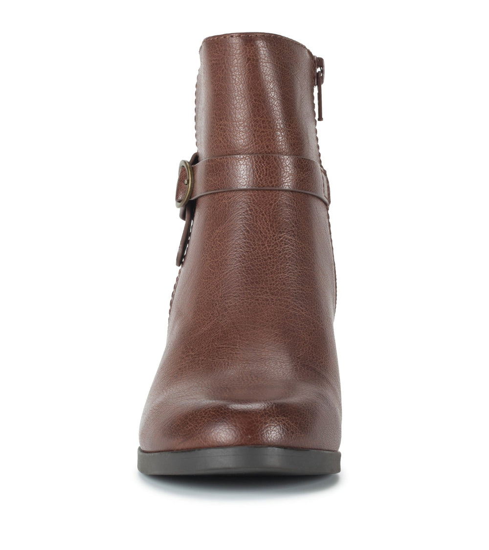 Linda Block Heel Bootie Oak - Women