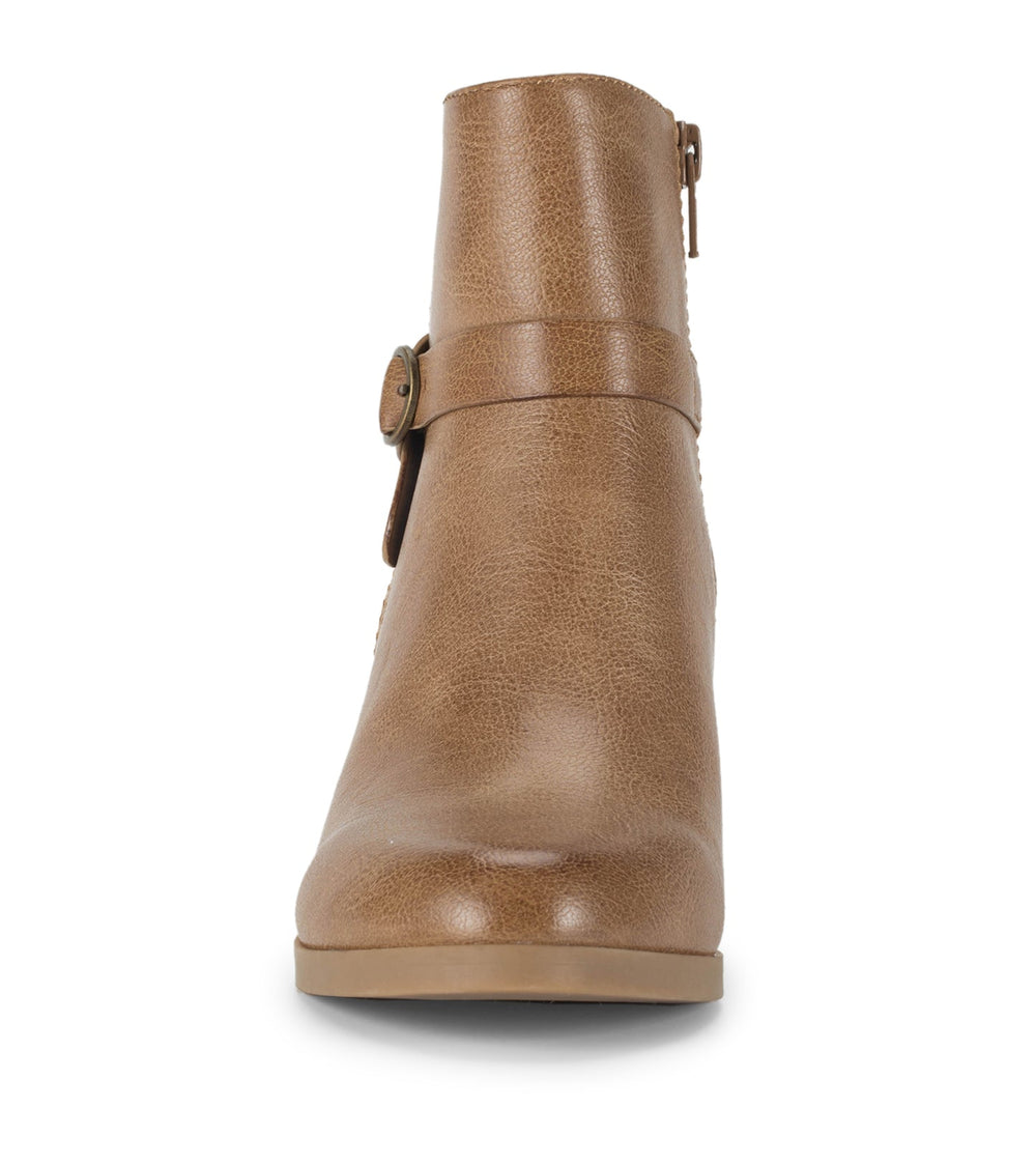 Linda Block Heel Bootie Salted Caramel - Women