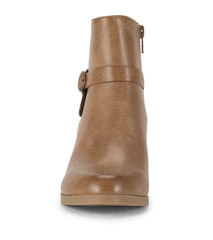 Linda Block Heel Bootie Salted Caramel - Women