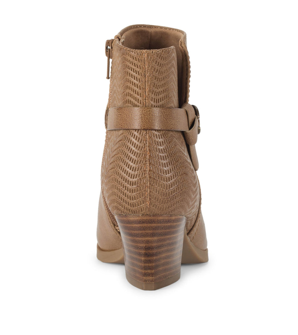 Linda Block Heel Bootie Salted Caramel - Women