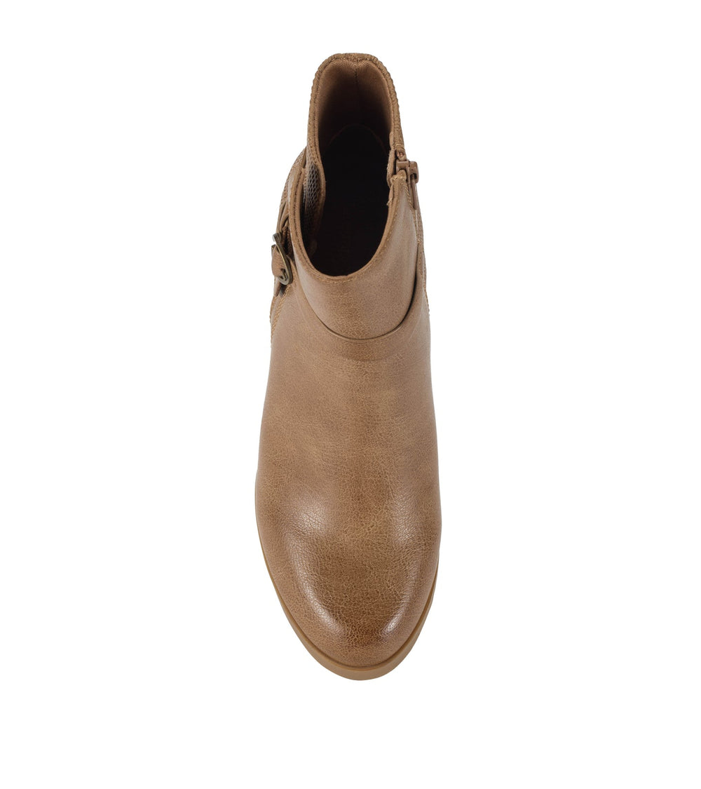 Linda Block Heel Bootie Salted Caramel - Women