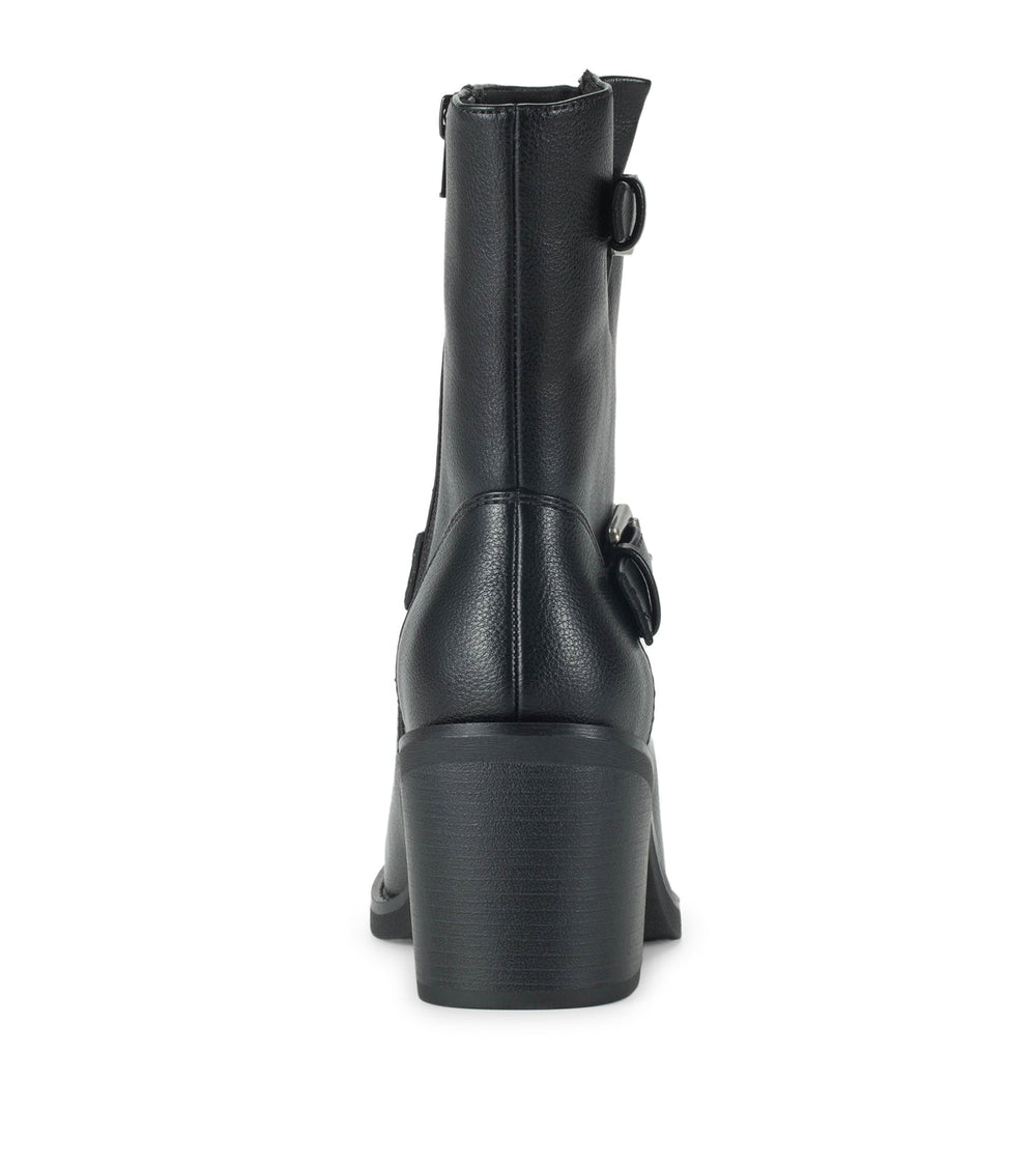 Mayla Mid Calf Boot Black - Women