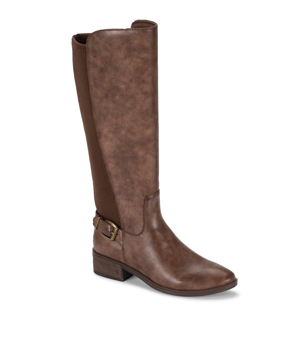 McKayla Wide Calf Tall Boot Dark Brown - Women