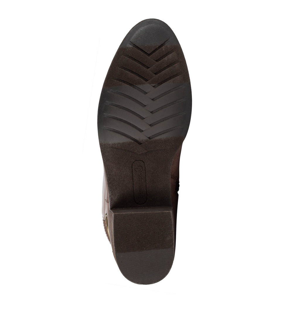 McKayla Wide Calf Tall Boot Dark Brown - Women