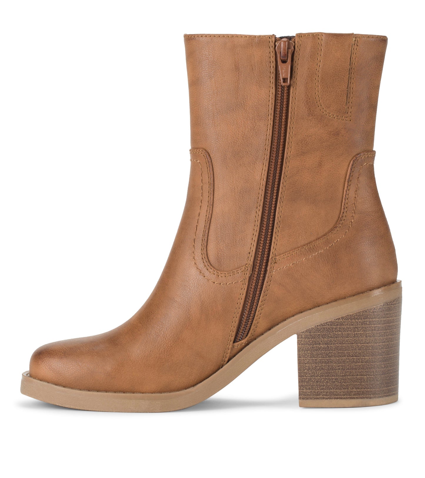 Mckenna Mid Calf Boot Cognac - Women