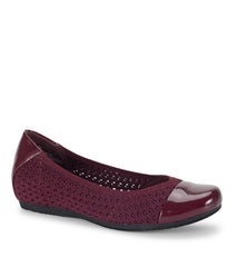 Mia Casual Flat Dark Cherry - Women