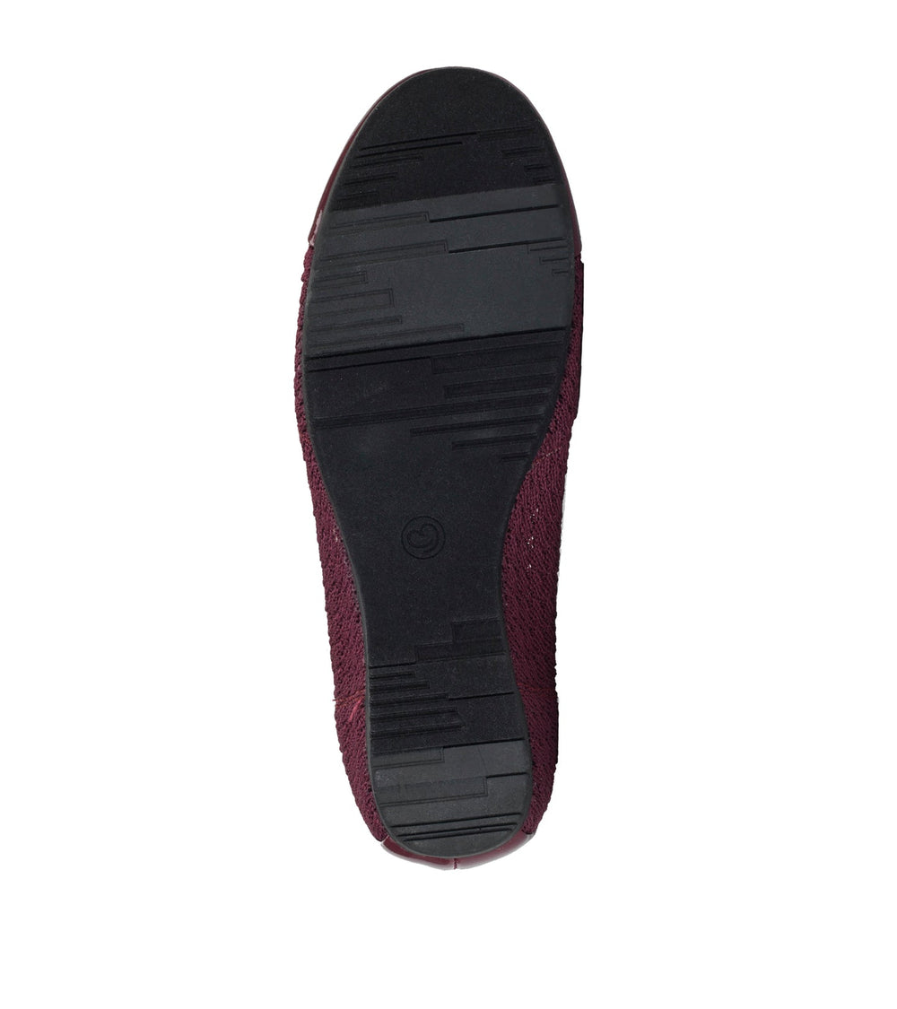 Mia Casual Flat Dark Cherry - Women