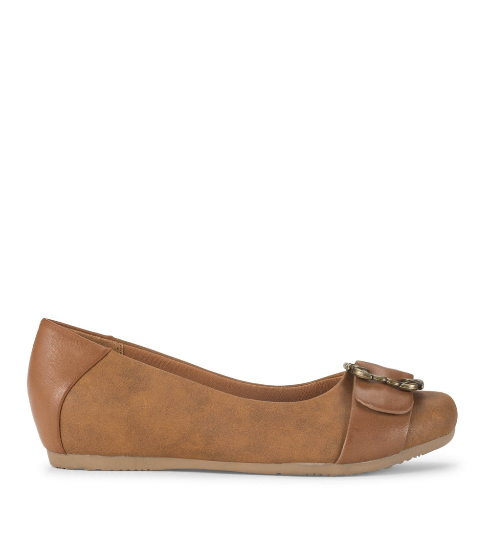 Milady Flat Cognac - Women