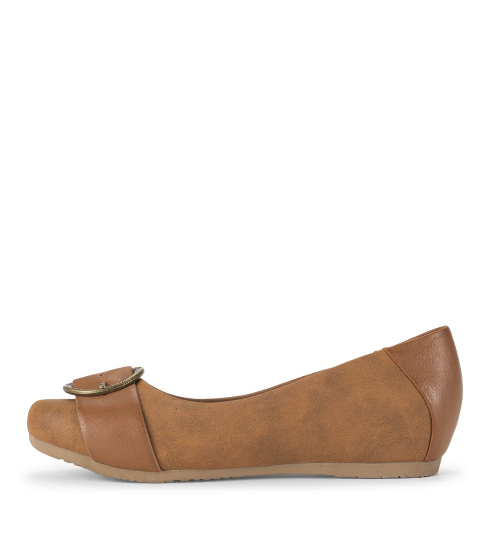 Milady Flat Cognac - Women