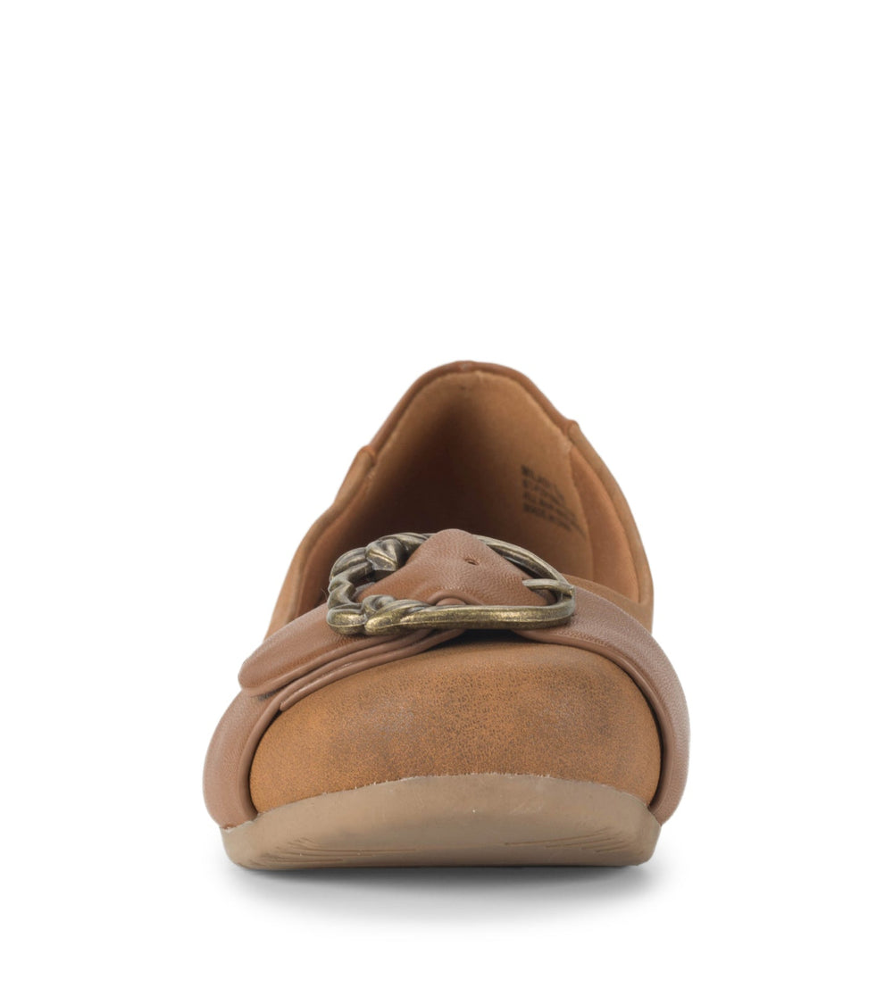 Milady Flat Cognac - Women