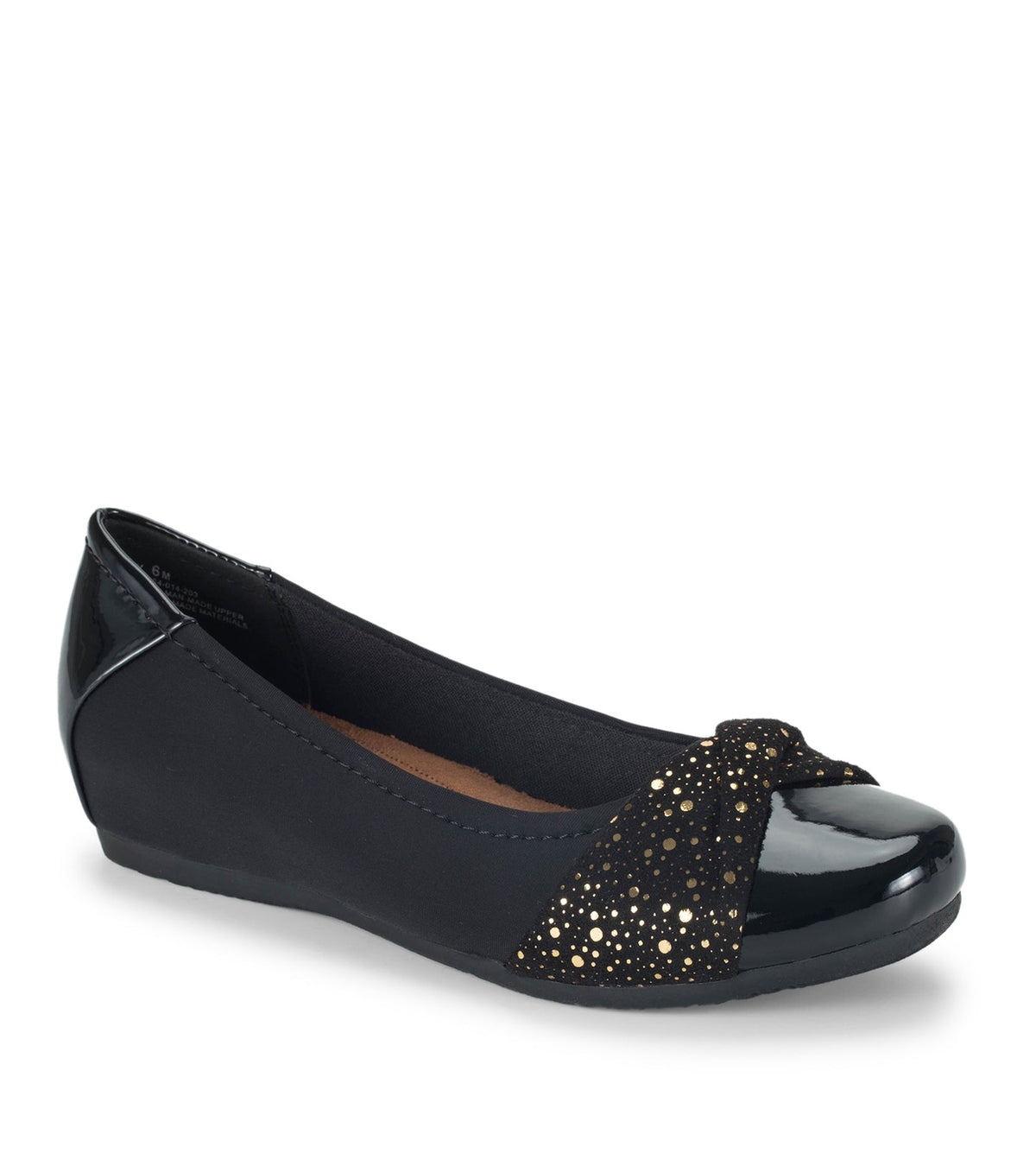 Mitsy Casual Flat Black Patent - Women