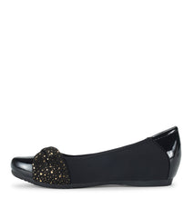 Mitsy Casual Flat Black Patent - Women