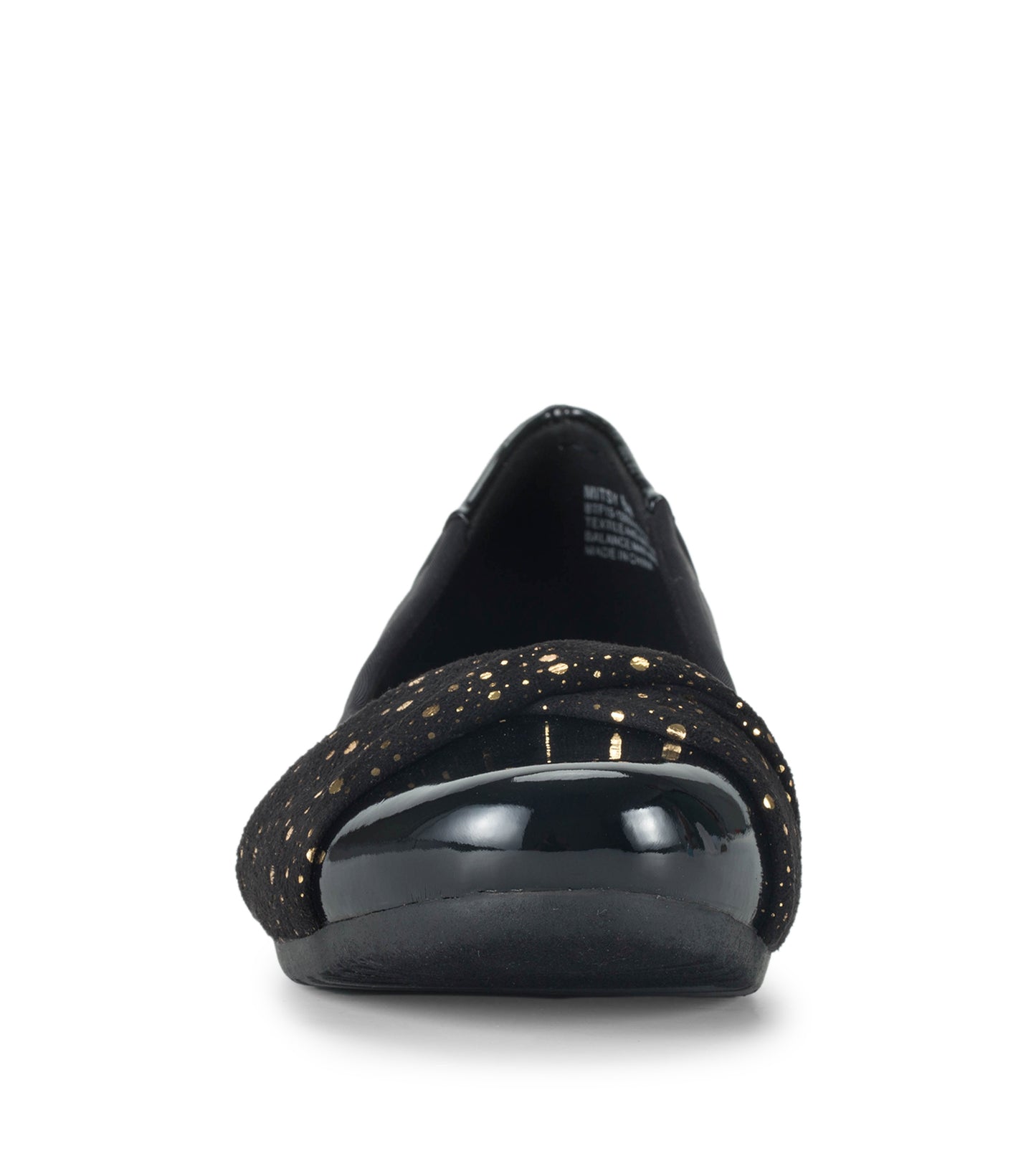 Mitsy Casual Flat Black Patent - Women