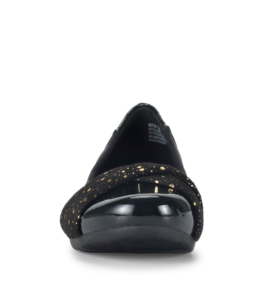 Mitsy Casual Flat Black Patent - Women