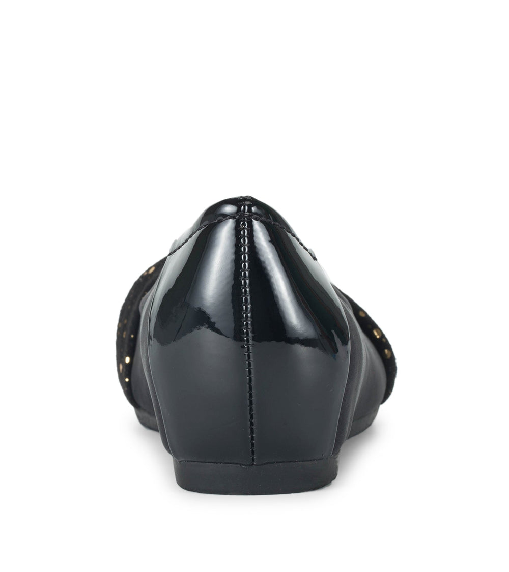 Mitsy Casual Flat Black Patent - Women