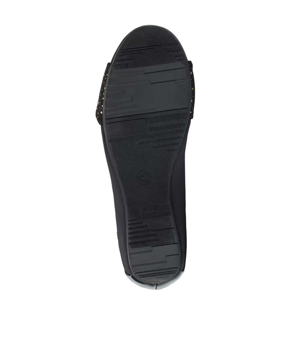 Mitsy Casual Flat Black Patent - Women